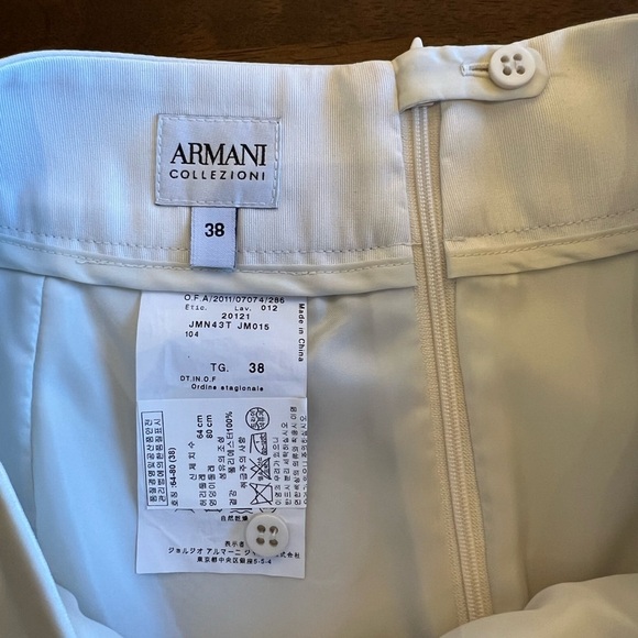 Armani Collezioni White Flounce Mini Skirt Italian SZ 38 (XS/S) Elegant look - Picture 2 of 8